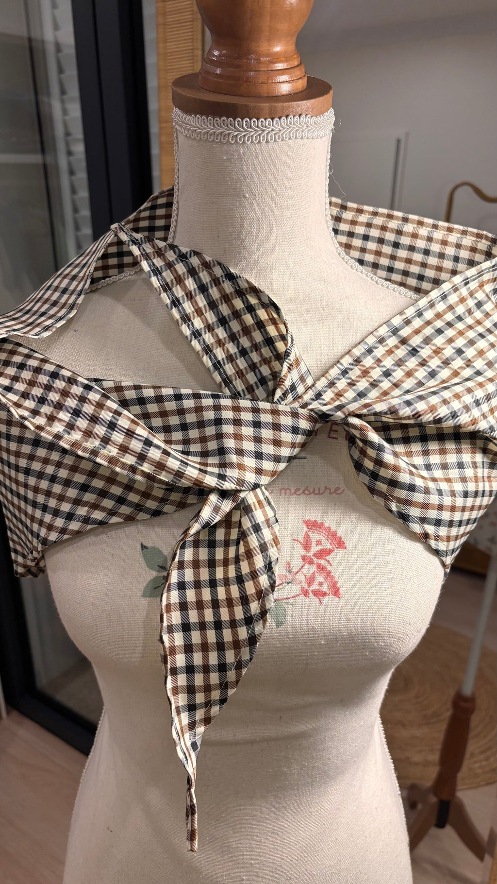 Foulard Carreaux Elégance🤎
