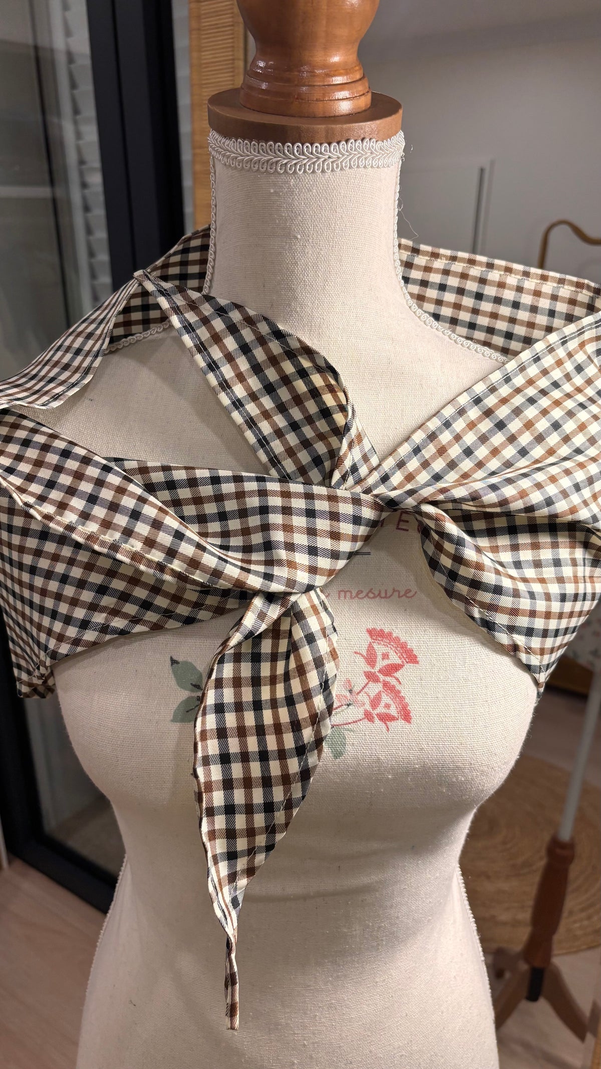 Foulard Carreaux Elégance🤎
